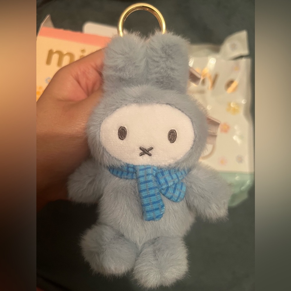 Blue Miffy Bunny Keychain by Vipo ( Macaron Series / Blind box )